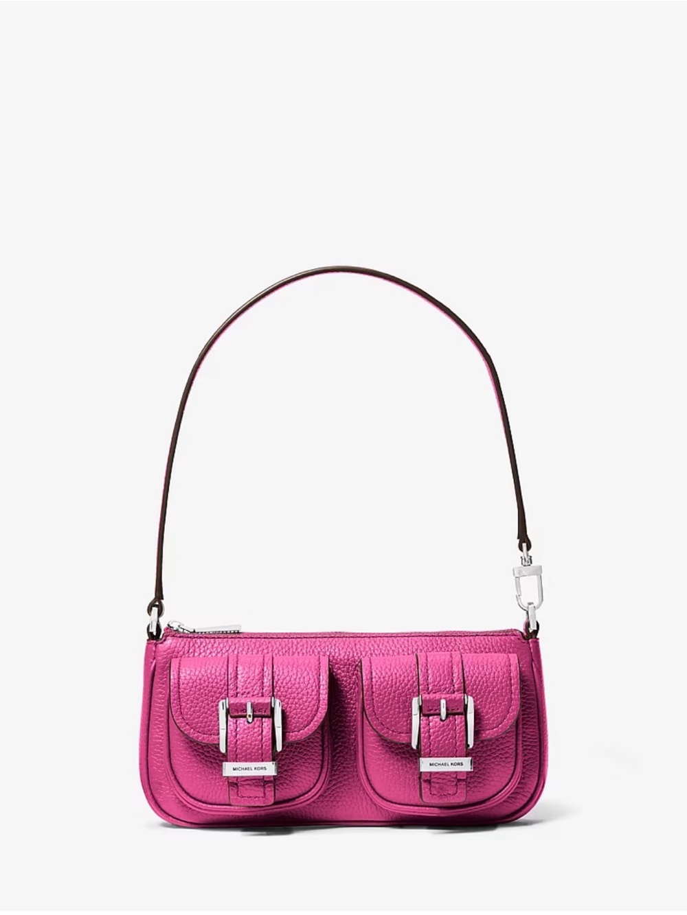 Michael Kors Zoe Small Pebbled Leather Pochette